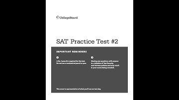 College Board New SAT Practice Test #2 - Math Section 3