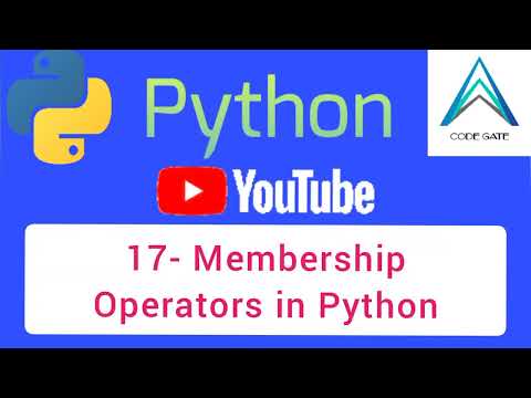 ١٧ - شرح ال Membership Operators in Python