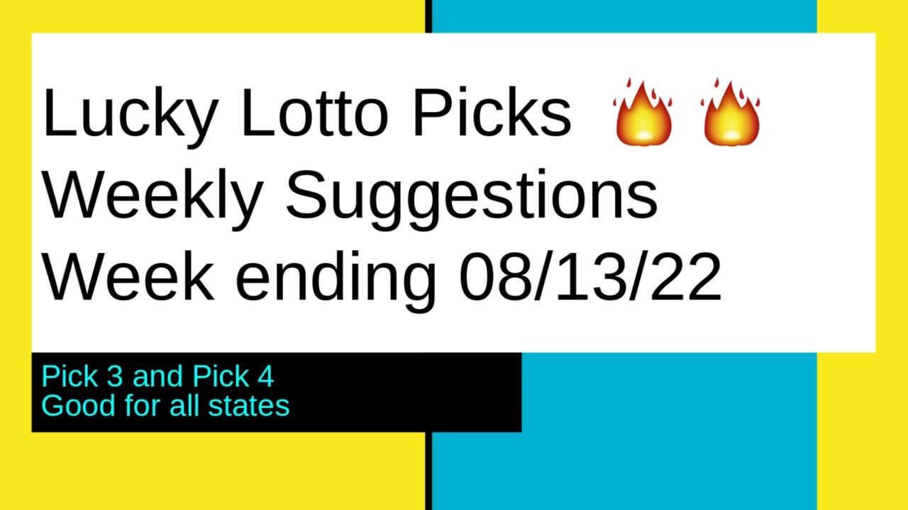 🔥💰Lucky Lotto Picks Weekly Suggestions Pick 3 Pick 4 Good for all states YouTube