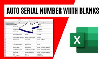 How To Automatically Enter Serial Number If a Cell Has Value