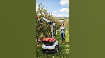 AI Apple 🍎 Harvesting Robot 🤖 | Future of Smart Farming 🌱✨