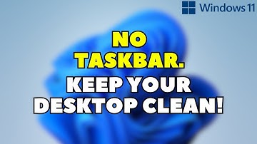 How to Hide Taskbar on Windows 11 (WORKING)