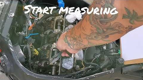Motorcycle Valve Clearance Check Example (GSX-R600)