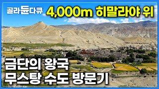 해발 4,000m 히말라야 위 허허벌판, 무스탕 사람들은 무엇을 먹고 살까?│1992년 세상에 처음 공개된 금단의 왕국, 무스탕수도 방문기│#골라듄다큐