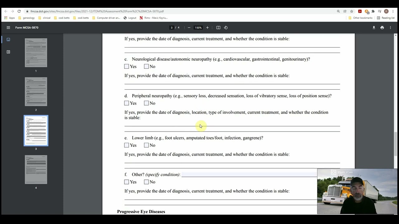 CDL Insulin Dependent Diabetes Form HowTo YouTube