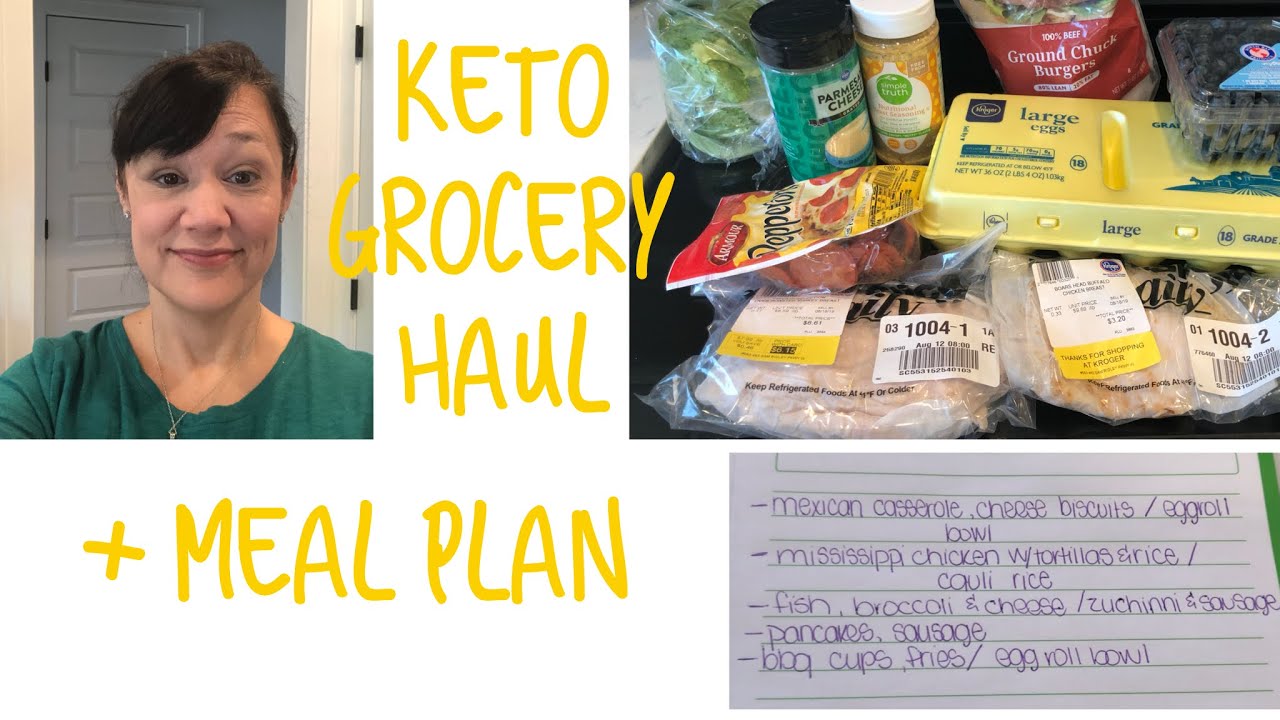Keto grocery haul || weekly meal plan - YouTube