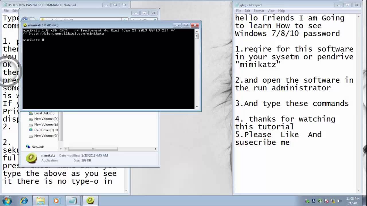 How to find out or know or see my Windows password - YouTube How to find out or know or see my Windows password - YouTube