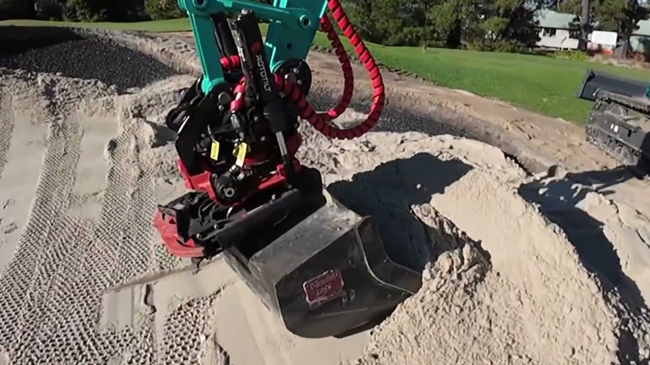 Bunker Drain installation at Eastwood Golf Club