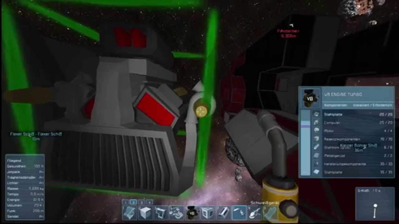 Let's Play Space Engineers [Deutsch][#19] Grinding Schiff MK.3 [HD ...