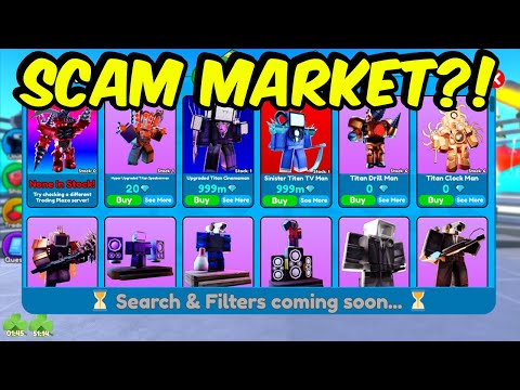 Scam Marketplace In Toilet Tower Defense Roblox