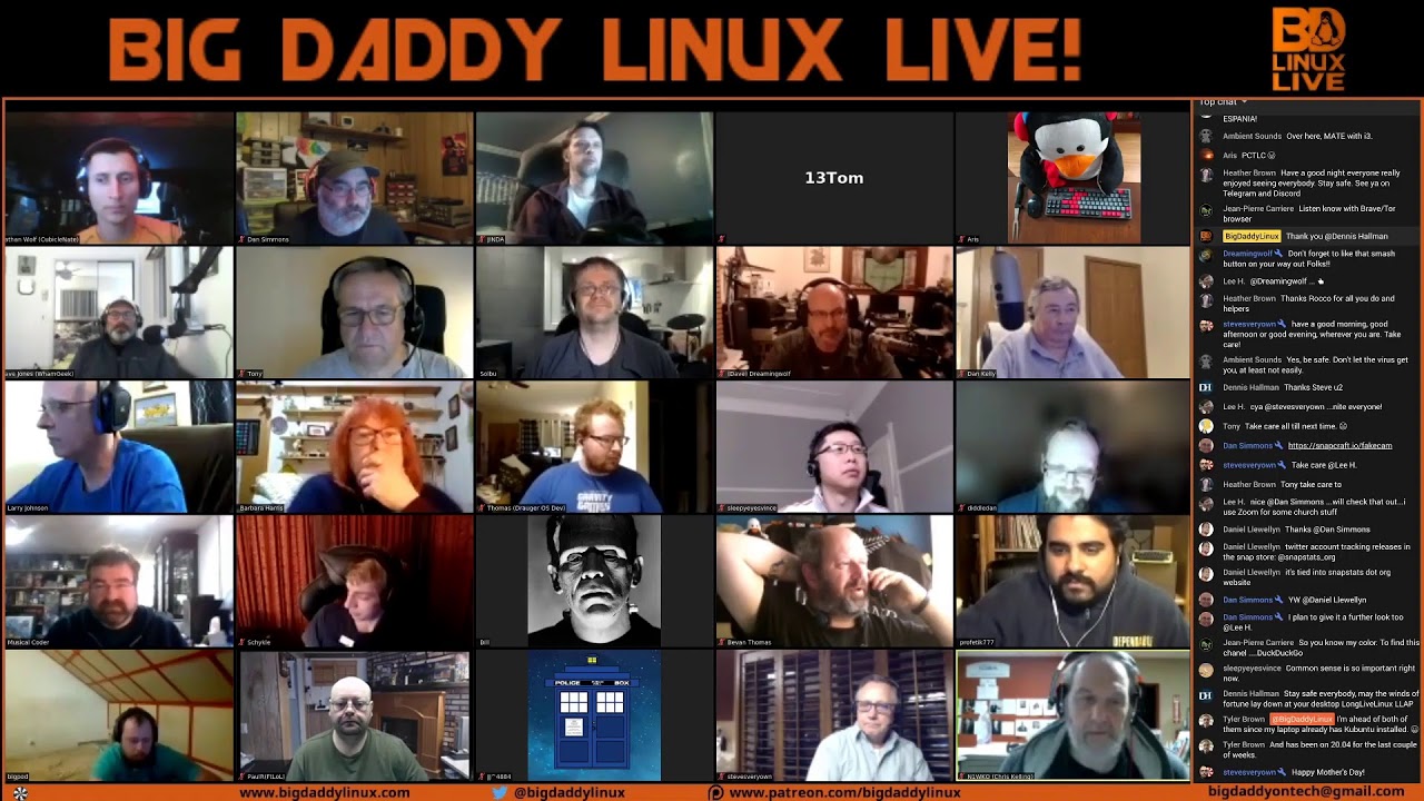 Daddy Linus Big Daddy Linux Live! 05-09-20 (8pm EDT) - YouTube