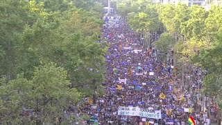 Nearly half a million people march against violence in Spain