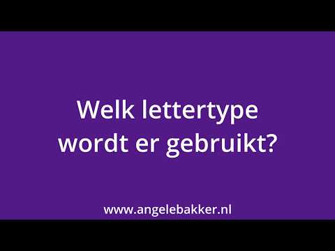 Video: Hoe Het Lettertype Duidelijker Te Maken