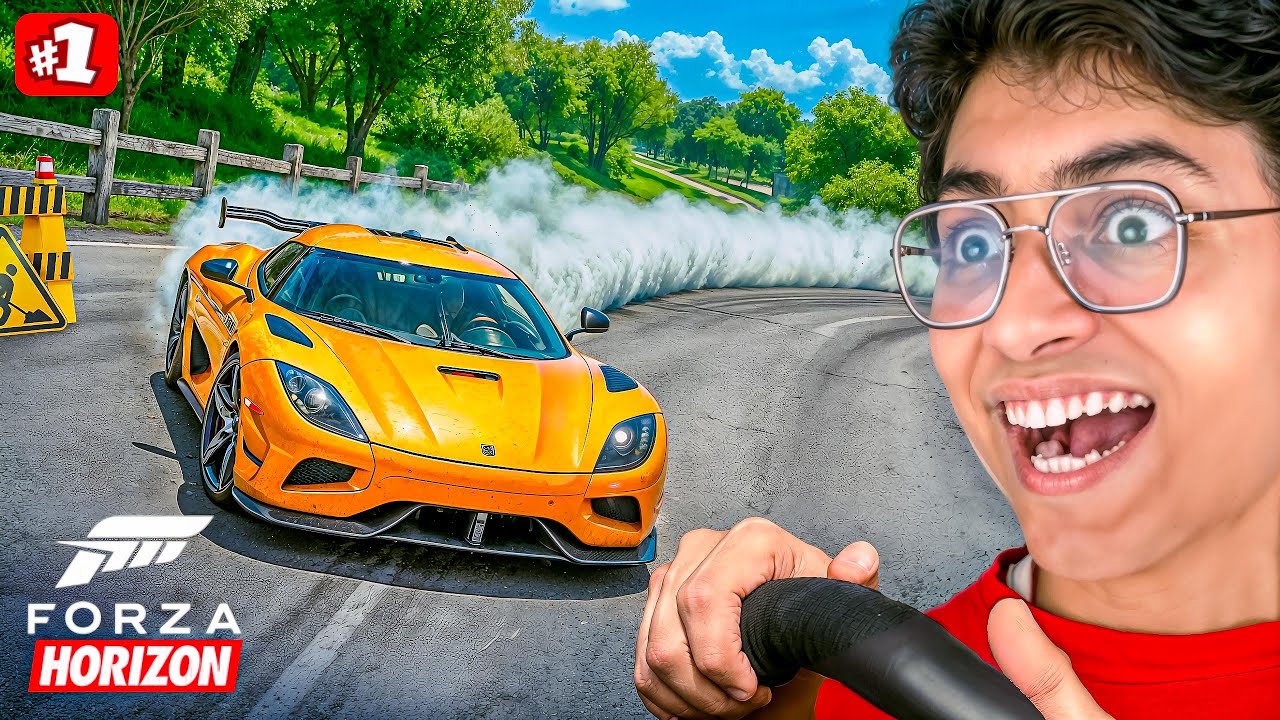 Playing the Most Realistic Car Game With WHEELS😱 Forza Horizon 5