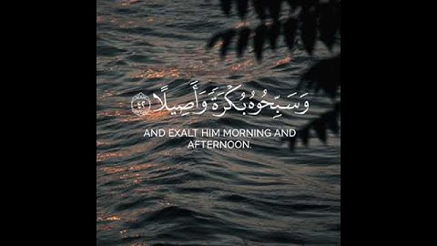 ﴿ يَاأَيُّهَا الَّذِينَ آمَنُوا اذْكُرُوا اللَّهَ ذِكْرًا كَثِيرًا(41)..... القارئ سعد الغامدي.