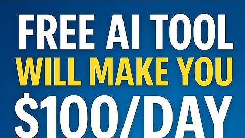 This FREE AI Tool Will Make You $100/Day (No Skill Needed)