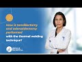 How is tonsillectomy and adenoidectomy performed with the thermal welding technique?