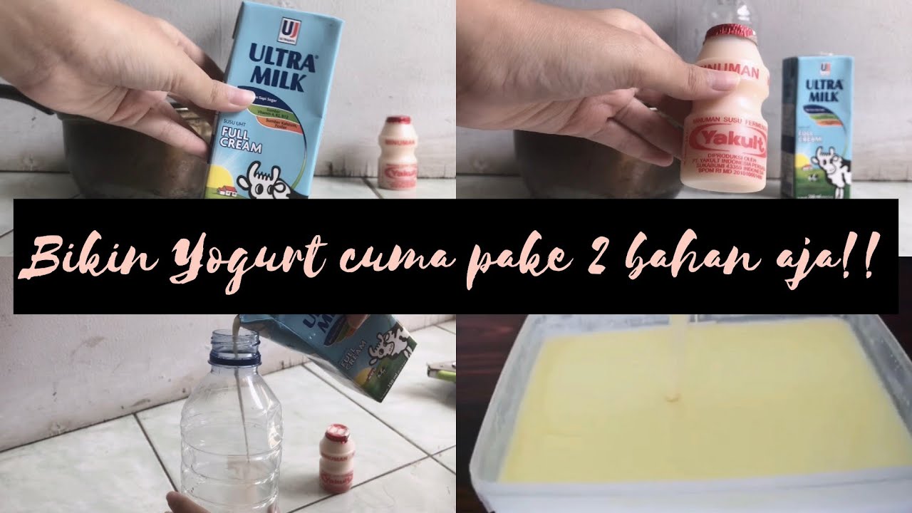 Cara membuat Yakult pake 2 bahan aja!! 