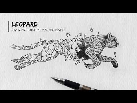 How To Draw a Leopard | Drawing Tutorial For Begginers | Leopard ...