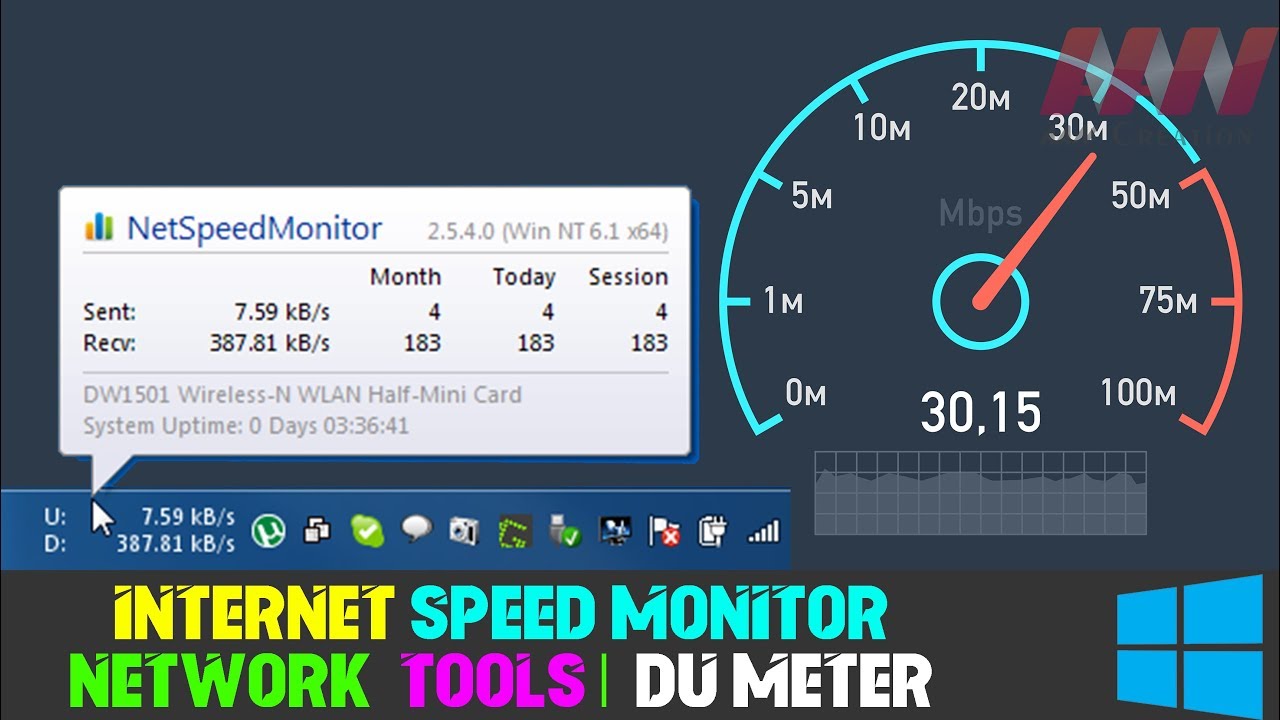 Monitoring Internet Speed.