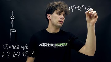 Vertical movement, instantaneous velocity and maximum height of the fired shell