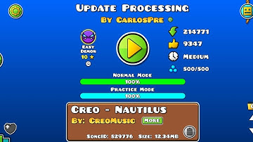 Update Processing by CarlosPre | Geometry Dash 2.2