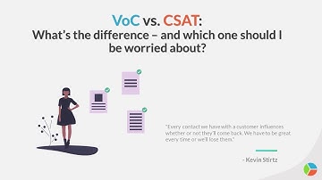 VoC vs. CSAT: What