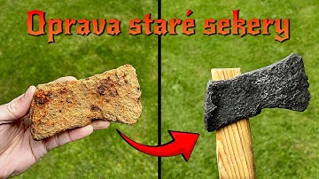 Čištění nálezu - stará železná sekera | Elektrolýza