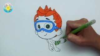 Bubbles Guppies - Nonny -  Coloring Pages - Pinta y Colorea screenshot 4