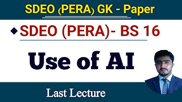 SDEO pera GK Paper || Labour Officer || Assistant election comissioner | Use of AI || lecture 03
