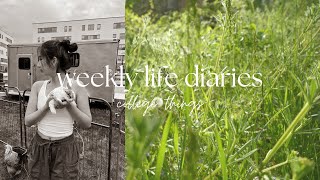 weekly life diaries | college life, current makeup routine, lots of warm weather