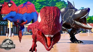 NEW! SPIDER-MAN GIGANOTOSAURUS vs. VENOM, CARNAGE, HULK, CAPTAIN AMERICA Pro 5 Superhero Team Chaos! by maDinosaurs 59,083 views 2 months ago 11 minutes, 7 seconds