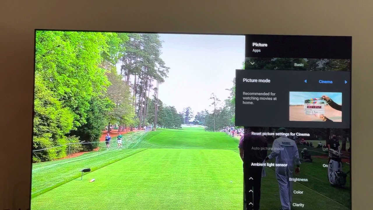 Sony A90J “reality creation” feature YouTube