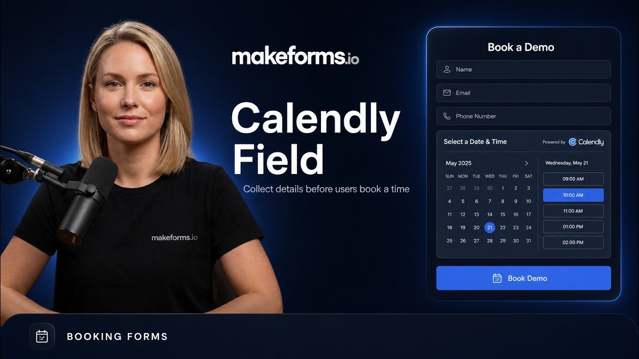 How to Add a Calendly Booking to Your Form with MakeForms - YouTube