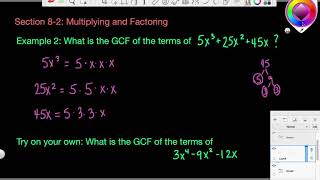 8-2 Multiplying and Factoring