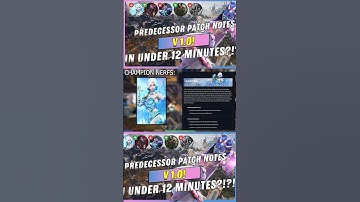 V1.0 Patch Notes Champion Nerfs #precedessor #moba  #streamer #paragon #pred #duolane #support