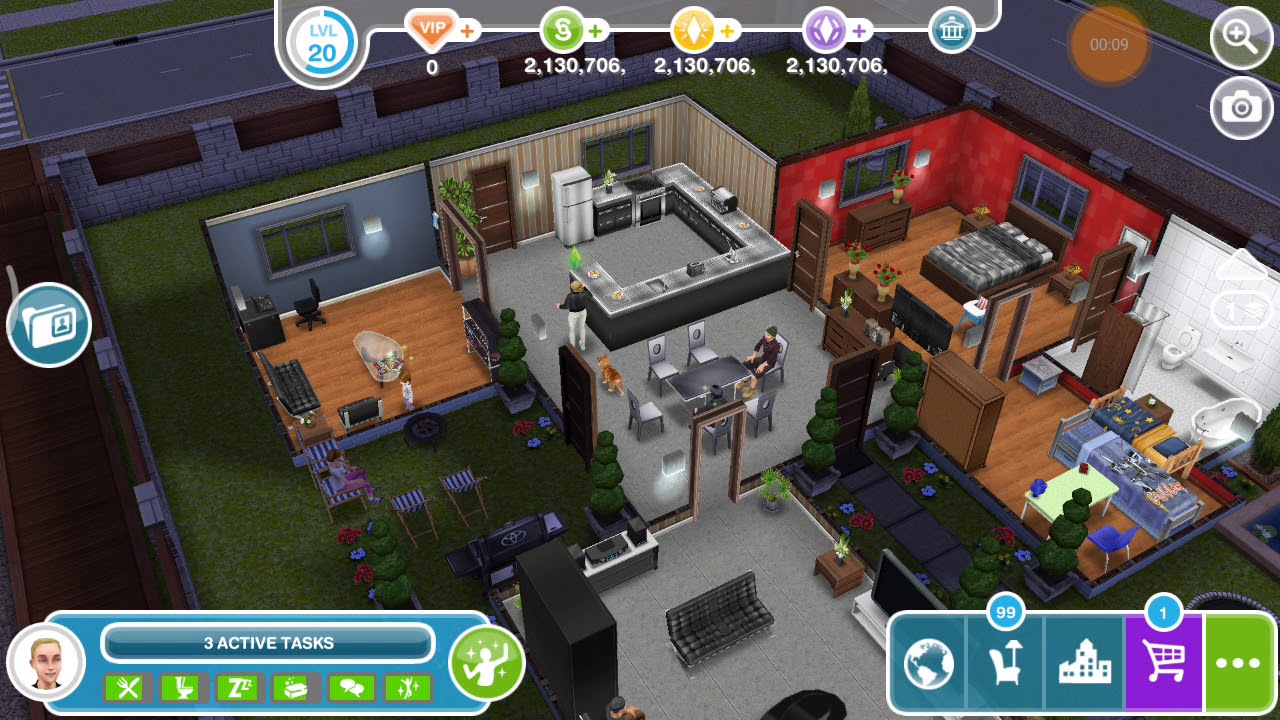 The Sims Freeplay- Downtown High 