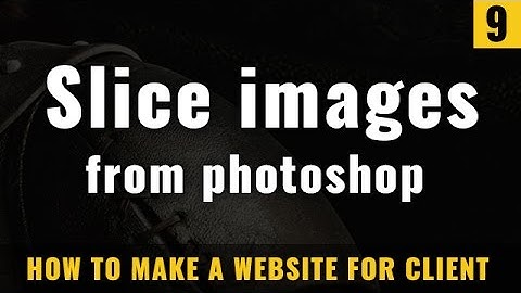 slicing and exporting images from photoshop