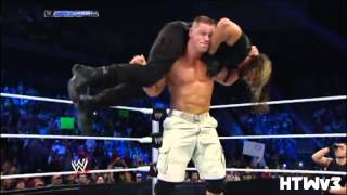Seth Rollins vs John Cena Highlights HD - Smackdown 12/27/13