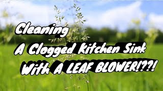 UNCLOG  YOUR SINK  EASILY! LIKE THIS!