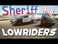 Lowrider And Police Cruise