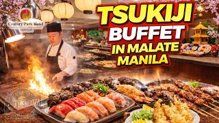 [4K] CENTURY TSUKIJI BUFFET IN CENTURY PARK HOTEL | Sulit Japanese Buffet Food Tour 2026