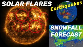 MORE Solar Flares‼️ Earthquakes Yellowstone, Mount St. Helens‼️ WINTER Weather