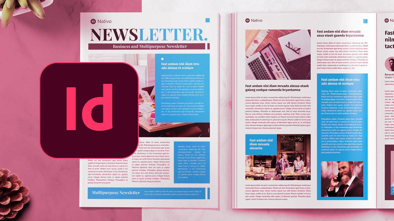 How to Create a Newsletter in Adobe InDesign - YouTube