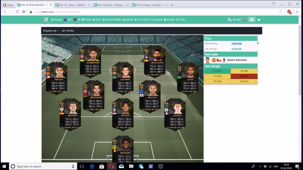 Гайд по трейду OTW карточками. Fifa 18 Ultimate team