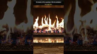 10 minutes of fire watching = 20 min meditation 🔥 #Shorts #didyouknow