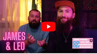 Last Years Winner Of The Co-Op Audience Award James Bell Leo Lebeau Iris Prize.