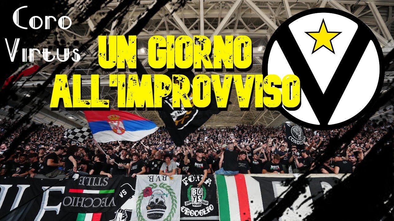 Un giorno all'improvviso - Coro ultras Virtus Bologna [CON TESTO] - YouTube