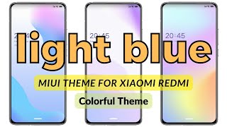 Colorful MIUI Theme: light blue screenshot 1