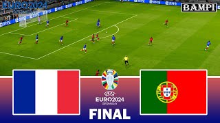 FRANCE vs PORTUGAL / FINAL UEFA EURO 2024 / Full Match All Goals / PES Gameplay